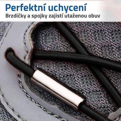 Kép valamiből Gyorskioldó cipőfűző  -  fekete