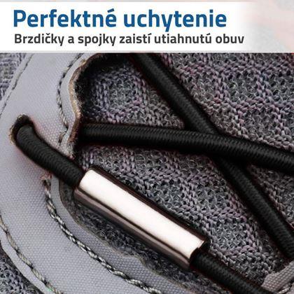 Kép valamiből Gyorskioldó cipőfűző  -  fekete