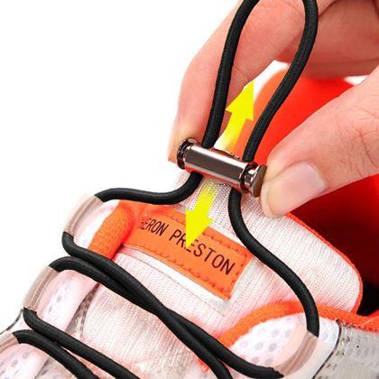 Kép valamiből Gyorskioldó cipőfűző  -  fekete