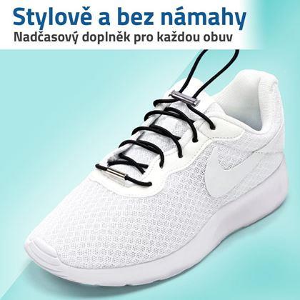 Kép valamiből Gyorskioldó cipőfűző  -  fekete