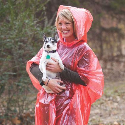 Kép valamiből Vészhelyzeti esőkabát  -  piros