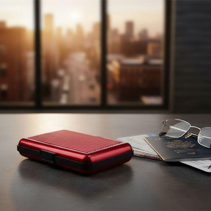 Kép valamiből Praktikus igazolvány- és fém kártyatartó - fekete