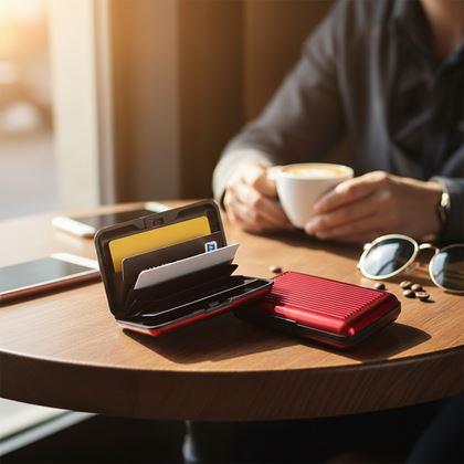 Kép valamiből Praktikus igazolvány- és fém kártyatartó - fekete