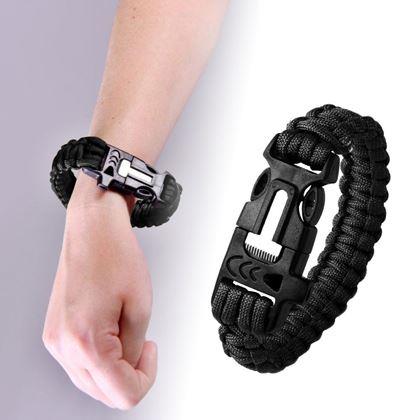 Kép valamiből Túlélő karkötő - fekete