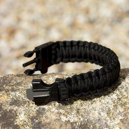 Kép valamiből Túlélő karkötő - fekete