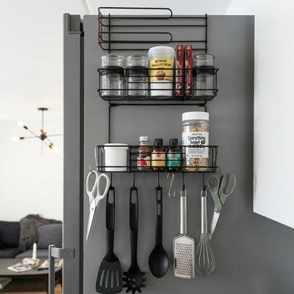 Kép Fekete hűtőszekrény fém szervező