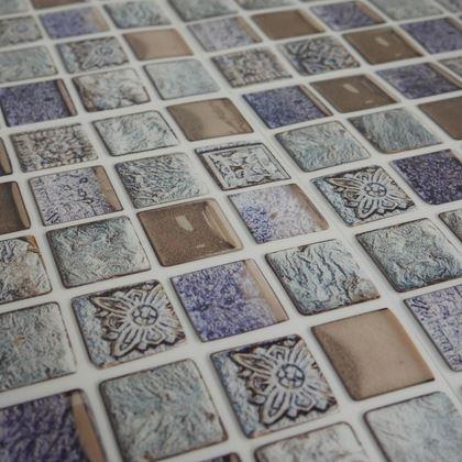 Kép valamiből Öntapadós burkolólapok 6 db  -  kék