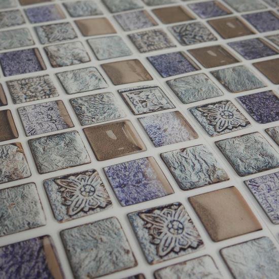 Kép valamiből Öntapadós burkolólapok 6 db  -  kék