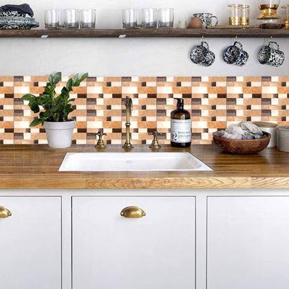 Kép valamiből Samolepící obklady 6 ks - hnědé