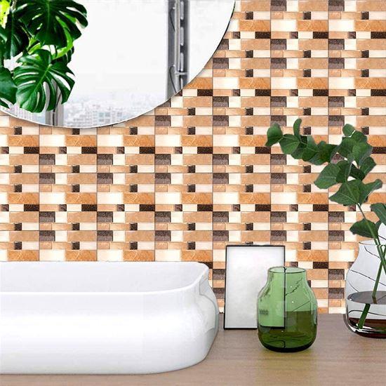 Kép valamiből Samolepící obklady 6 ks - hnědé