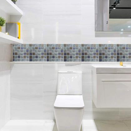 Kép valamiből Öntapadós burkolólapok 6 db  -  kék