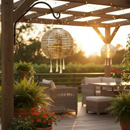 Kép valamiből Dekoratív napenergiás lampion lámpa