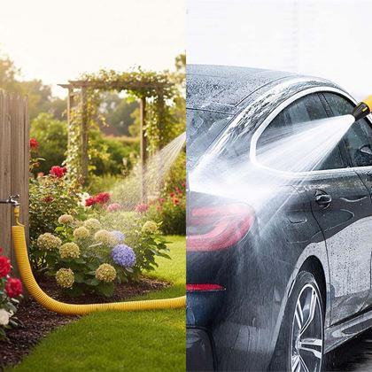 Kép valamiből Spirálkerti locsoló tömlő pisztollyal, 30 m