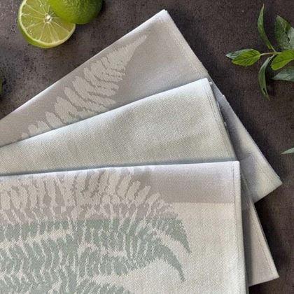 Kép valamiből 3 db-os pamut konyharuha szett 50x70 cm - páfrány