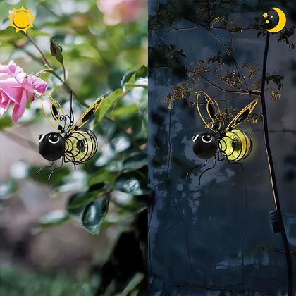 Kép valamiből Kerti dekoráció napelemes méhecske