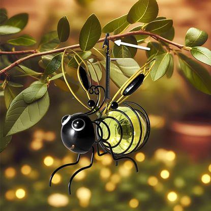 Kép Kerti dekoráció napelemes méhecske