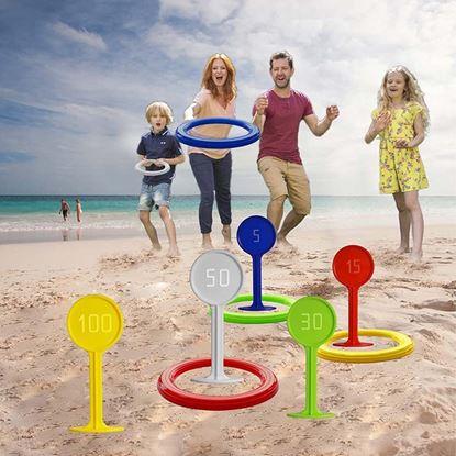 Kép Gyűrűdobó játék földbe szúrható karókkal