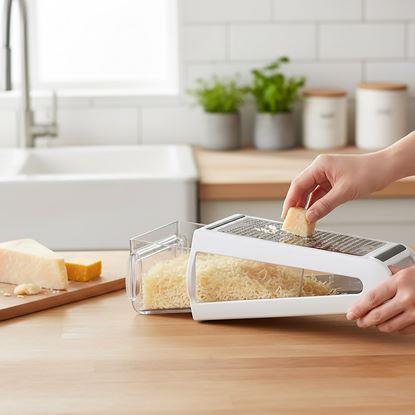 Kép Kétirányú reszelő tartállyal