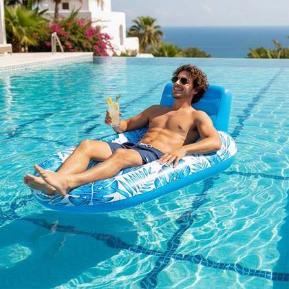 Kép valamiből Felfújható vízi fotel pohártartókkal