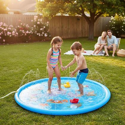Kép valamiből Gyerek vízi játszószőnyeg, 97 cm átmérő