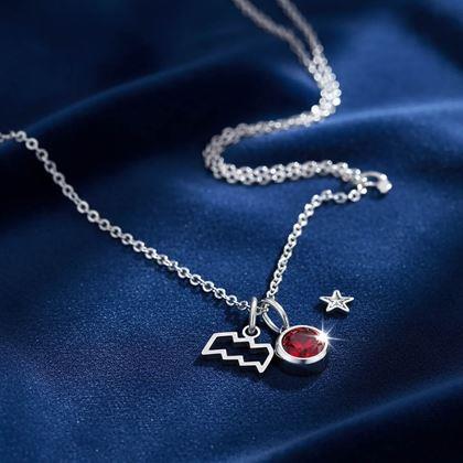 Kép valamiből Zodiákus jegyes medálos nyaklánc - Vízöntő