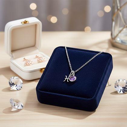 Kép valamiből Zodiákus jegyes medálos nyaklánc - Halak