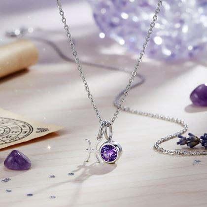 Kép valamiből Zodiákus jegyes medálos nyaklánc - Halak