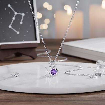 Kép valamiből Zodiákus jegyes medálos nyaklánc - Halak