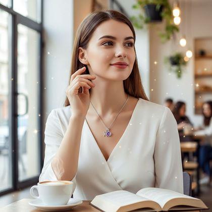 Kép valamiből Zodiákus jegyes medálos nyaklánc - Halak
