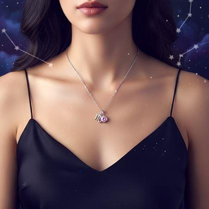 Kép valamiből Zodiákus jegyes medálos nyaklánc - Skorpió