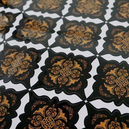 Kép valamiből Matricák csempékhez - 36 db - fekete-barna