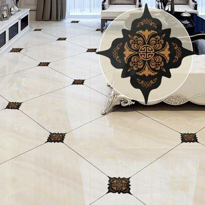 Kép valamiből Matricák csempékhez - 36 db - fekete-barna