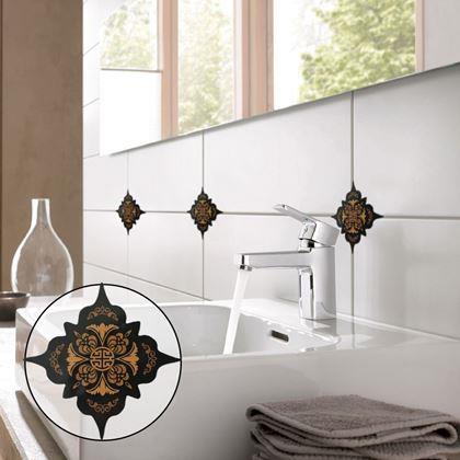 Kép valamiből Matricák csempékhez - 36 db - fekete-barna