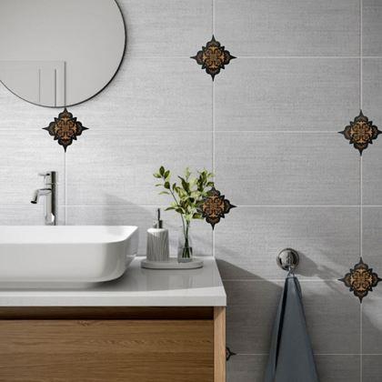 Kép valamiből Matricák csempékhez - 36 db - fekete-barna