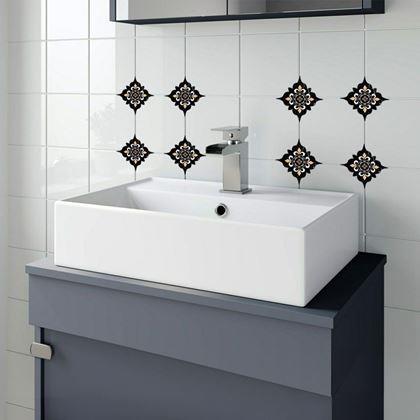 Kép valamiből Matricák csempékhez - 20 db - fekete-sárga