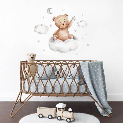 Kép valamiből Fali matricák macival - felhőcskén