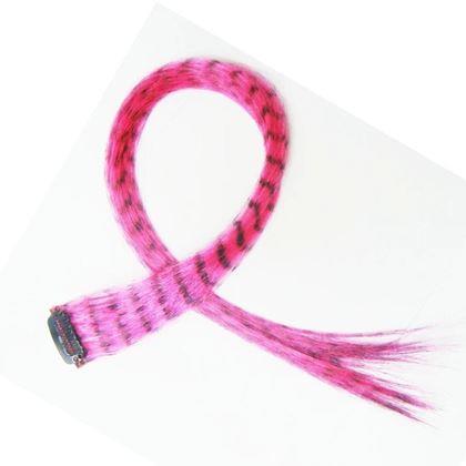 Kép valamiből Színes clip-in hajtincs, 45 cm, mosómedve farok -  rózsaszín