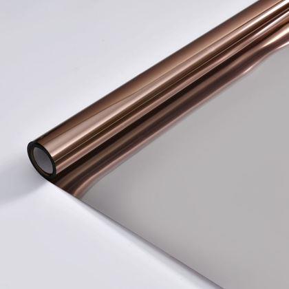 Kép valamiből Tükörfólia ablakra 200 cm  - bronz