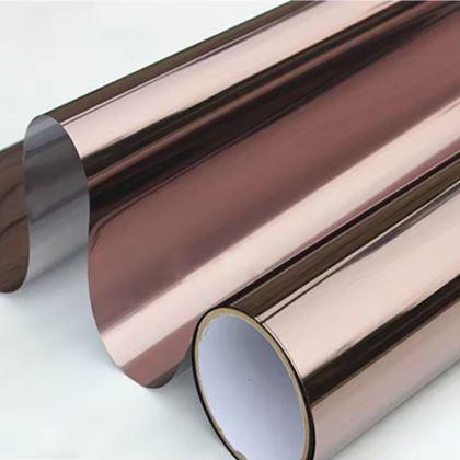 Kép valamiből Tükörfólia ablakra 200 cm  - bronz