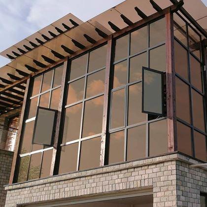 Kép valamiből Tükörfólia ablakra 200 cm  - bronz