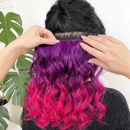 Kép Clip in sáv színes hajaláfestéshez