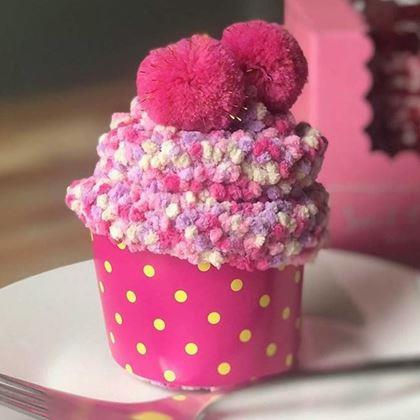 Kép valamiből Zokni ajándékcsomagolásban  -  rózsaszín muffin