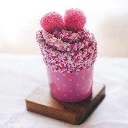 Kép valamiből Zokni ajándékcsomagolásban  -  rózsaszín muffin