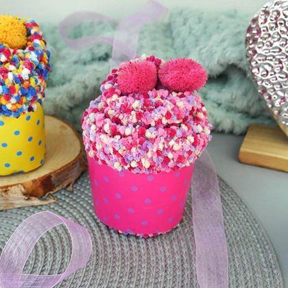 Kép valamiből Zokni ajándékcsomagolásban  -  rózsaszín muffin