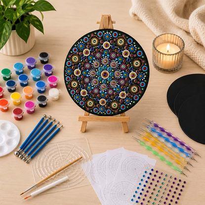 Kép Nagy mandala pontozó készlet 32 ​​db