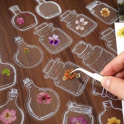 Kép valamiből DIY herbárium - szárított virág matricák