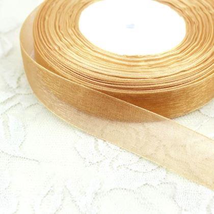 Kép valamiből Organza szalag 45 m  -  arany