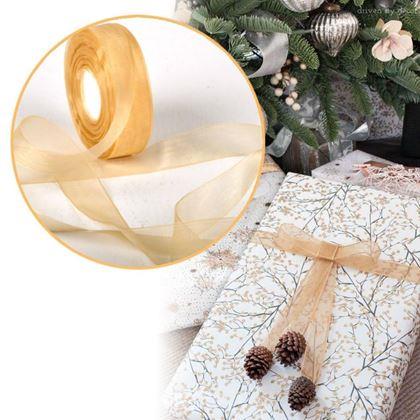 Kép valamiből Organza szalag 45 m  -  arany