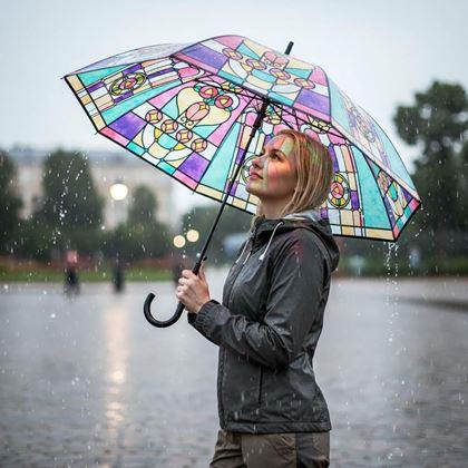 Kép valamiből Esernyő ólomüveg mintával