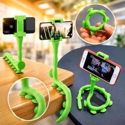 Kép Mobiltelefon-tartó  - zöld polip